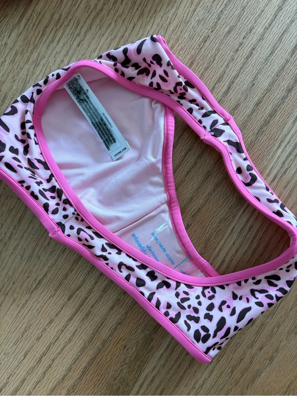 Frankie's Bikinis Pink Leopard Print Bikini Set